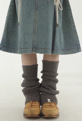 女韩国代购针织腿套legwarmer