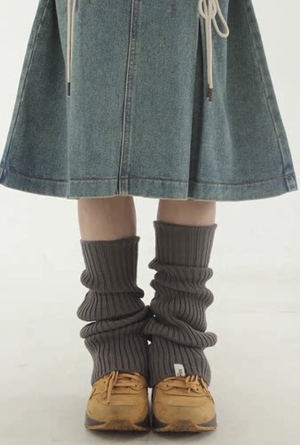 女韩国代购针织腿套legwarmer