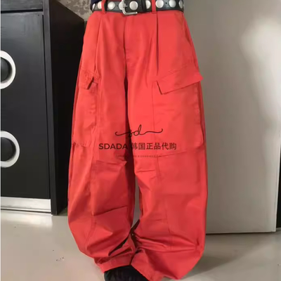 韩国代购设计师大口袋工装裤