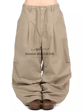 韩国代购25F/W PINTUCK BALLOON PANTS  捏褶宽松长裤 UNISEX