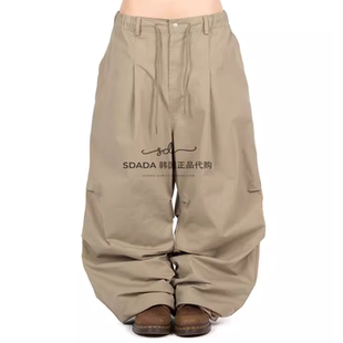 韩国代购25F/W PINTUCK BALLOON PANTS  捏褶宽松长裤 UNISEX