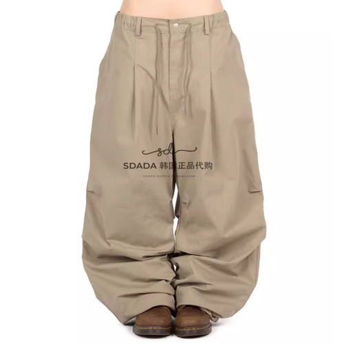韩国代购25F/W PINTUCK BALLOON PANTS  捏褶宽松长裤 UNISEX