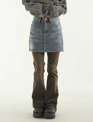 brushdenimminiskirt