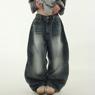 denim 牛仔裤 pants balloon washed pocket back 25A 韩国代购