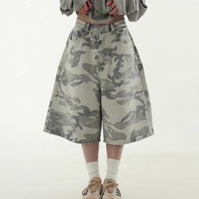 camopatterndenimhalfpants