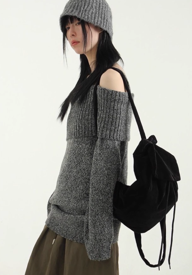 mixedknitbuckethat渔夫帽