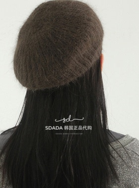 韩国代购22A/W Angora beret 羊毛贝雷帽
