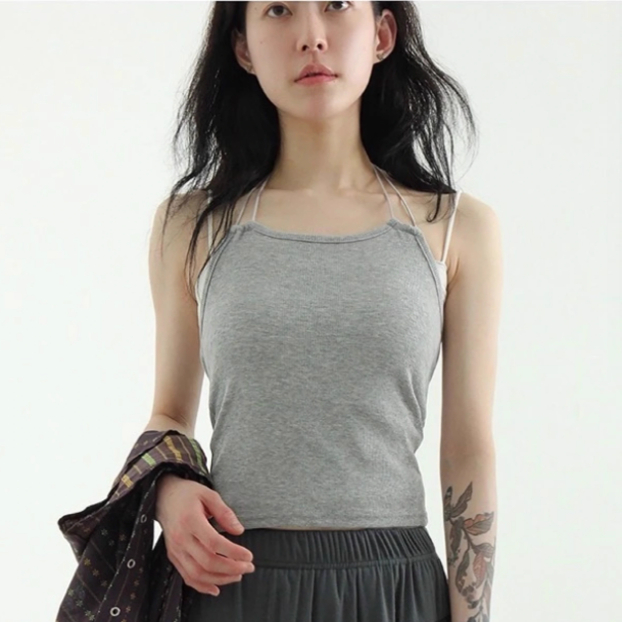 doublestringhalternecktop
