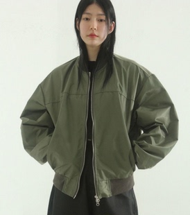 2way cropped 韩国代购 jacket 早秋飞行夹克外套 22F