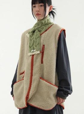 韩国代购24F/W fleece line vest (unisex) 摇粒绒马甲