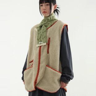 韩国代购24F/W fleece line vest (unisex) 摇粒绒马甲
