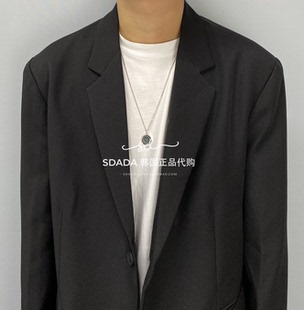 韩国代购20FW COMPASS NECKLACE  创意设计指南针项链 男女