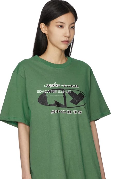 做旧纯棉女NEWYORKTEE