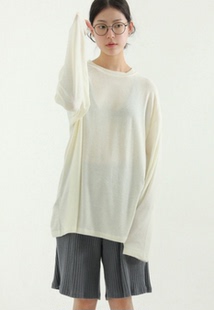 tee 针织长袖 早秋薄款 unisex long texture mild 22F 韩国代购