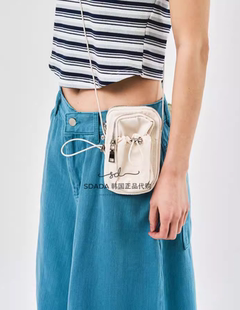 韩国代购24S/S STRING MINI BAG 设计师抽绳迷你小包