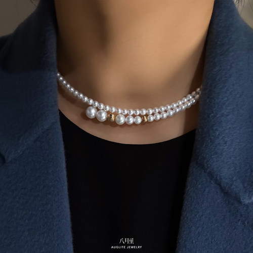 正圆无暇天然淡水珍珠项链手环
