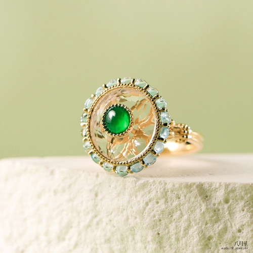 石上石原创设计系列1翡翠戒指