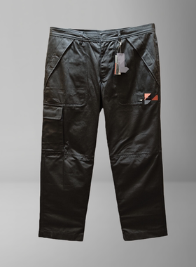特大码亏清 意大利高奢 男士户外LR系列深色多袋工装裤宽松休闲裤