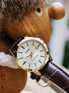 【新品】卡西欧金属时尚石英白领学生女士潮流手表LTP-V004GL-9A