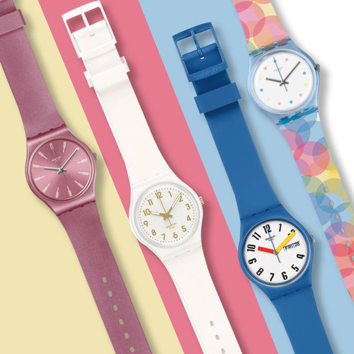 斯沃琪手表学生情侣石英gw164