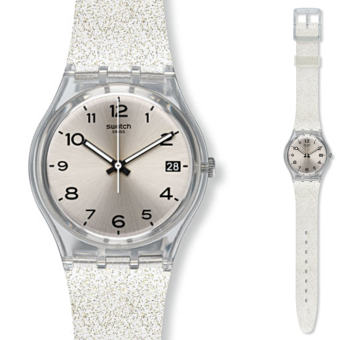 Swatch/斯沃琪手表經典色彩密碼系列日歷學生石英男女表GM416C