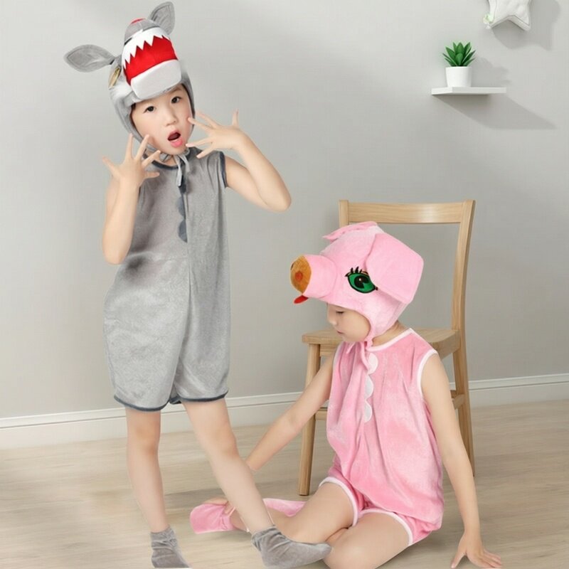 猪宝宝服装幼儿园三只小猪演出服