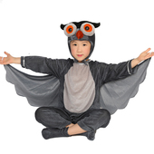 六一儿童节猫头鹰舞台服幼儿话剧动物服装 小鸟表演服人偶服角色服