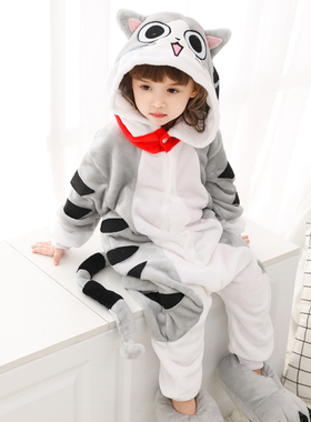 万圣节儿童小猫咪演出服幼儿园运动会服装亲子走秀舞台服男童睡衣