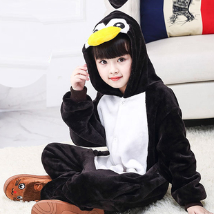 乘风破浪的小企鹅演出服儿童动物表演服幼儿园环保走秀亲子装睡衣