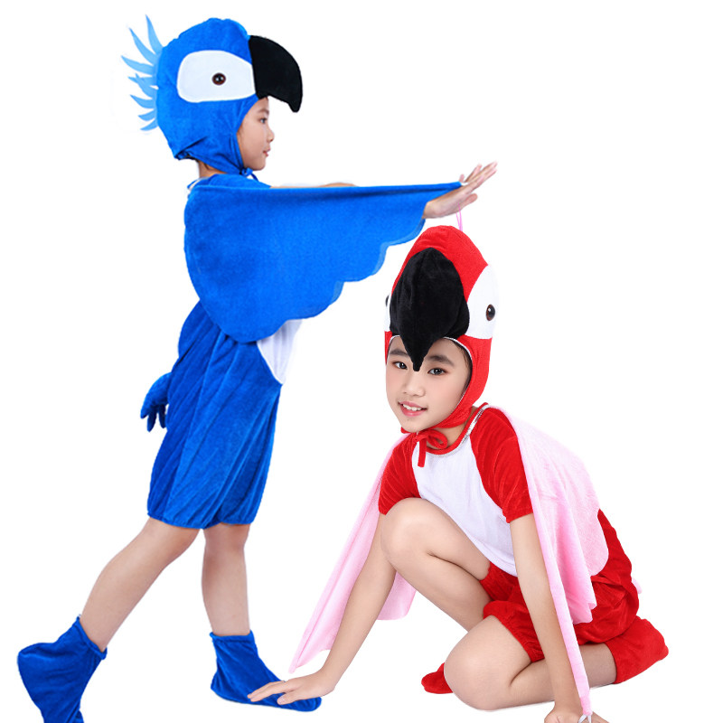幼儿园童话剧鹦鹉演出服儿童小鸟