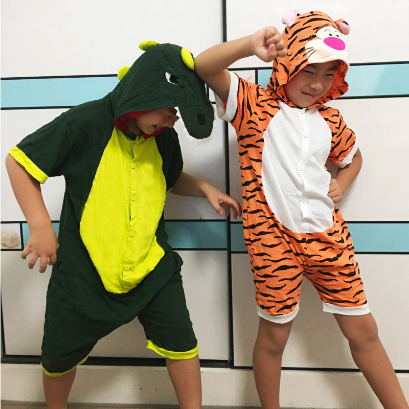 61幼儿园夏季纯棉动物亲子演出服