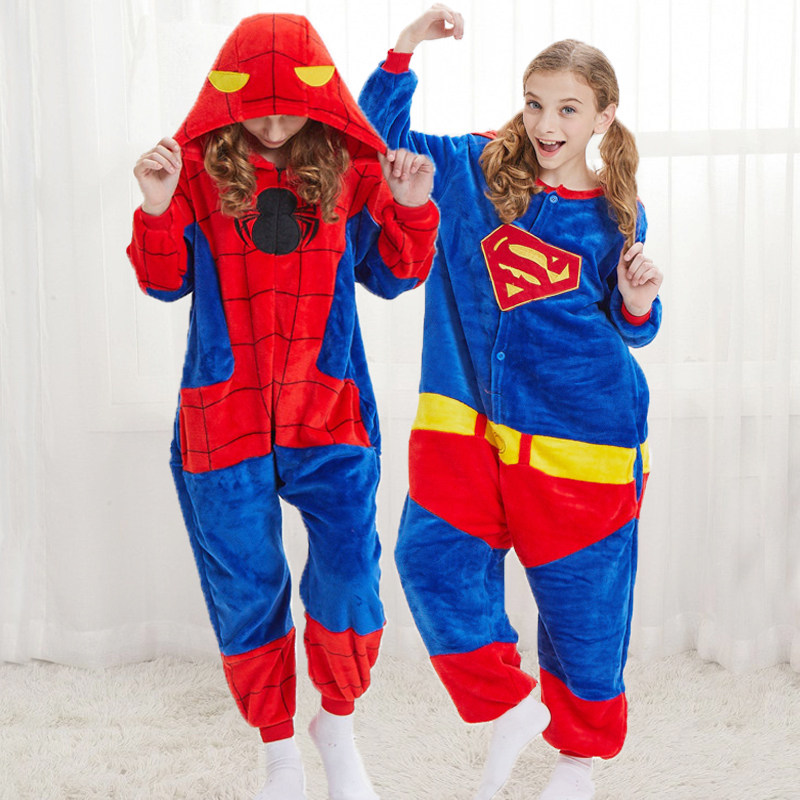 圣诞超人服装儿童cosplay蜘蛛侠衣服演出服小孩运动会亲子装走秀6