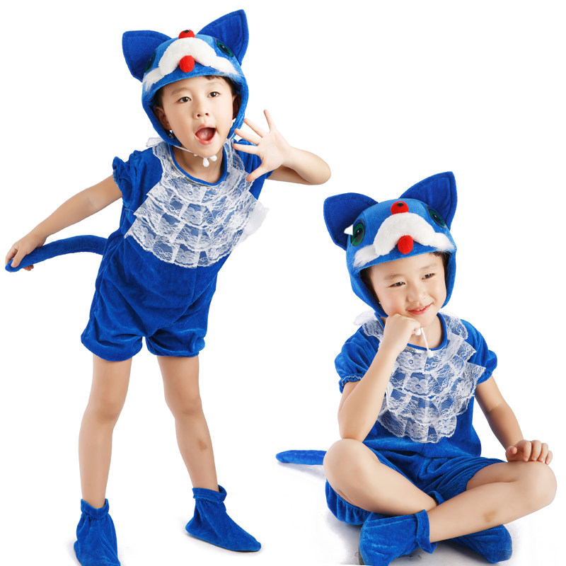 小猫演出服幼儿园猫捉老鼠衣服夏