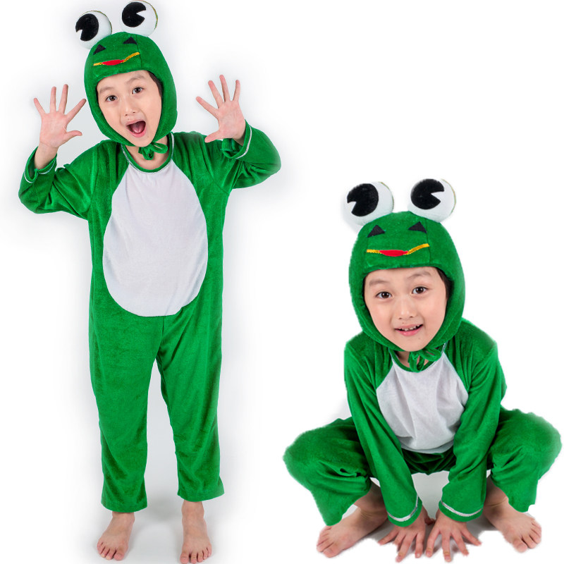 元旦小青蛙表演服装儿童动物服饰演出服幼儿园话剧小蝌蚪找妈妈秋