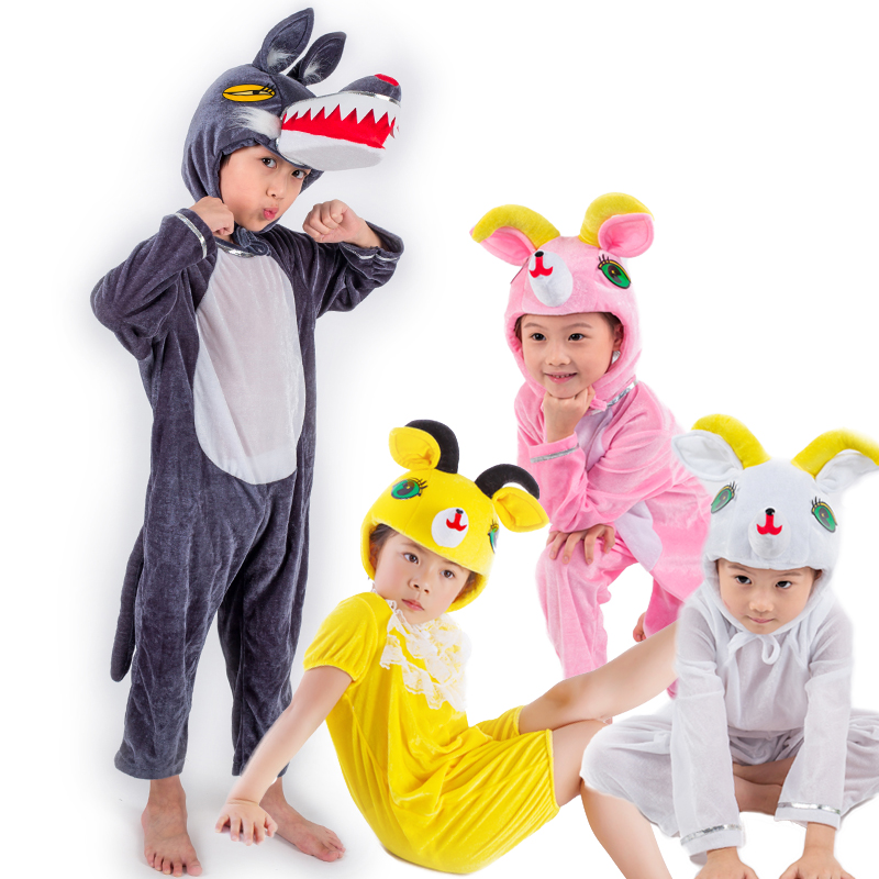 狼来了演出服儿童童话剧服装山羊