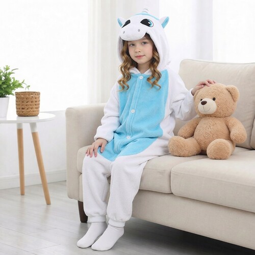 幼儿园化妆舞会男孩独角兽服装冬