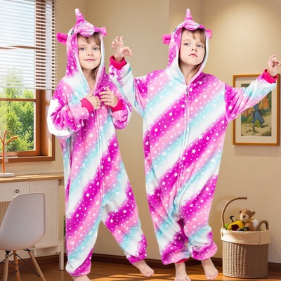 萌萌哒可爱演出服女童带角天马独角兽cos服亲子运动会搞怪服装冬6