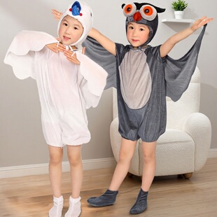 幼儿园话剧人偶服小鸟服装儿童舞台剧动物装扮猫头鹰演出服鸽子夏