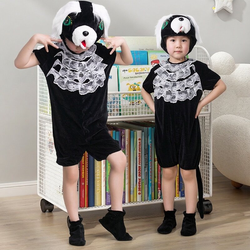 六一幼儿园小狗表演服儿童讲故事服装狗狗衣服舞台剧话剧演出服夏