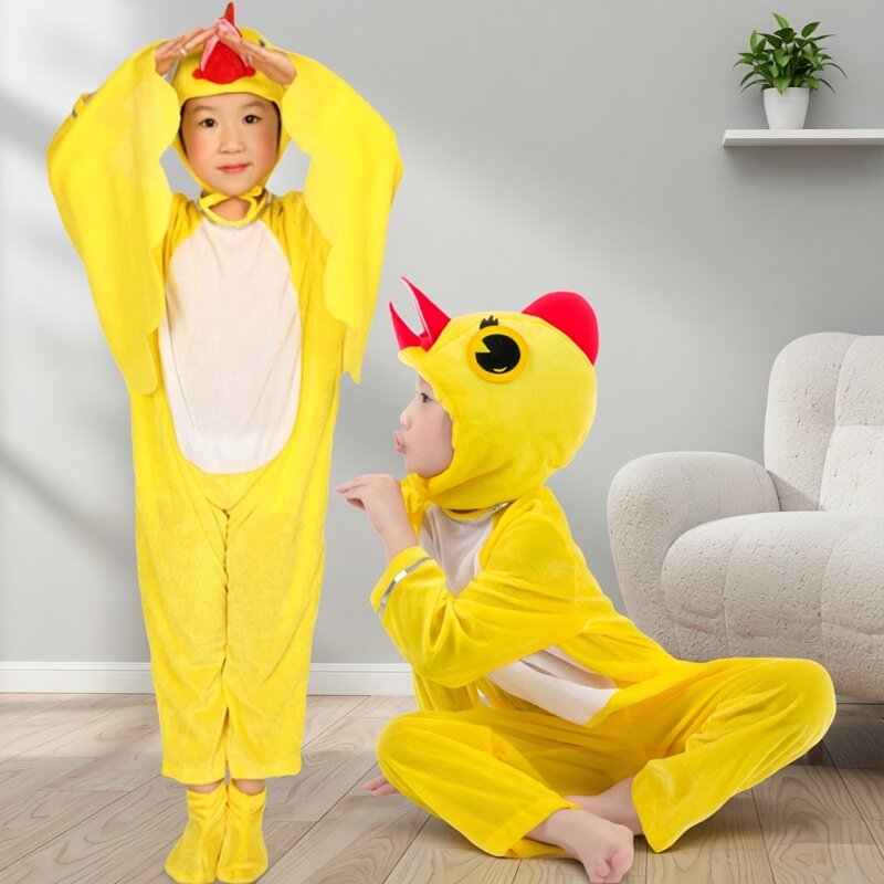 元旦幼儿园小鸡咯咯哒演出服萌鸡小队鸡妈妈服装儿童舞台剧表演服