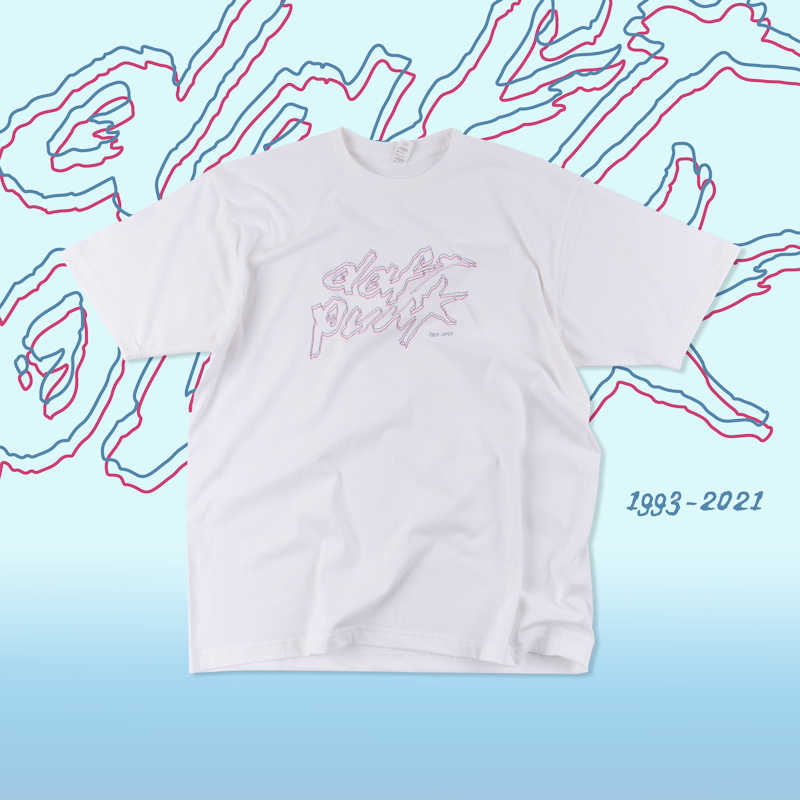蠢朋克乐队解散daft punk 1993-2021青春纪念t恤