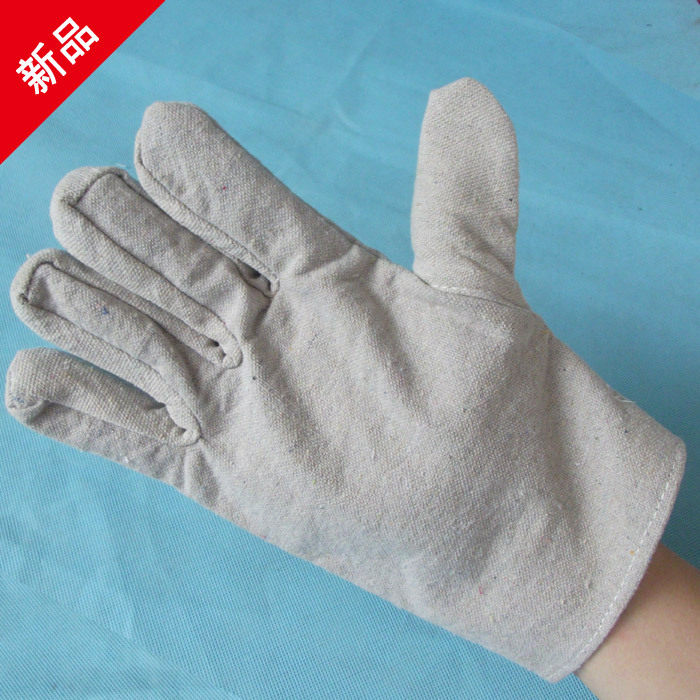 复合帆布手套劳保焊工加绒耐高温搬运工作机械电焊钢厂作业手套