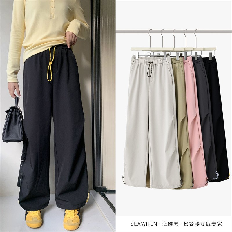 Seawhen海维恩2025冬新款暖绒工装伞兵裤加绒防风保暖软壳裤3769