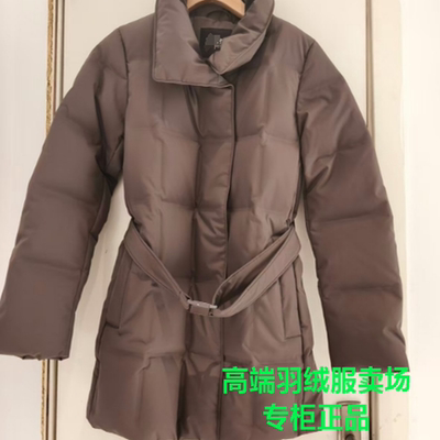羽绒服女2025新款翻领时尚商务修身收腰保暖鹅绒B250244148