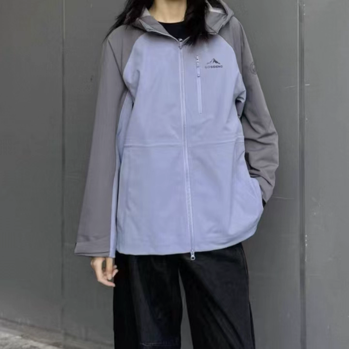 波家25秋季新款时尚女短款收腰户外单壳外套防风防水B251231324