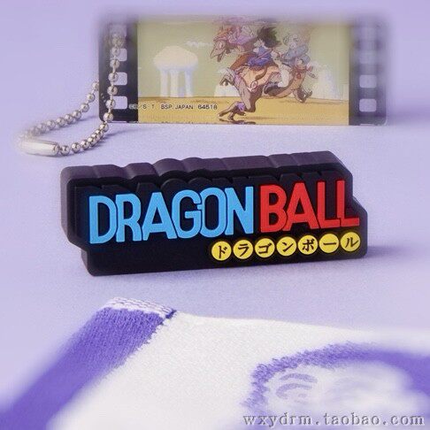 七龙珠正版周边 DRAGON BALL 龙珠 标志 logo 塑胶立牌 万代正品