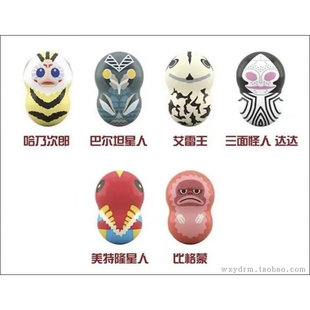 杰克 怪兽盲盒 奥特曼 赛文 艾雷王 比格蒙 达达 迪迦 巴尔坦星人