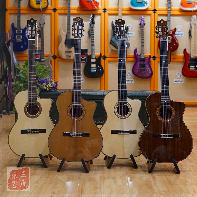 三度乐器 Martinez马丁尼玛丁尼跨界MP14面单板专业古典吉他电箱