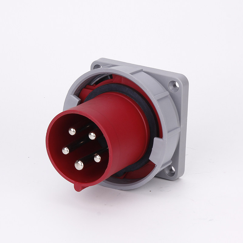 63a工业插头航空插座 5芯反插4芯3芯连接器