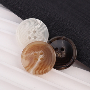 大衣风衣上衣毛呢羊绒服饰树脂圆形纽扣子西装袖口裤子扣